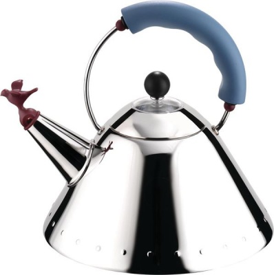 Photo of Alessi - Graves 2 Litre Kettle - Blue & Red