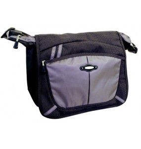 Photo of Tosca Shoulder Sling Bag with Laptop Sleeve 15"- Black & Grey