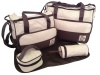 Baby Kingdom 5 Piece Diaper Bag Set - Dark Chocolate Brown Photo