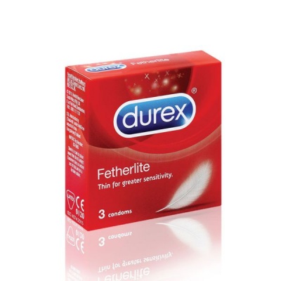 Photo of Durex 3's Condoms With Lubricant Thinner Latex Fetherlite