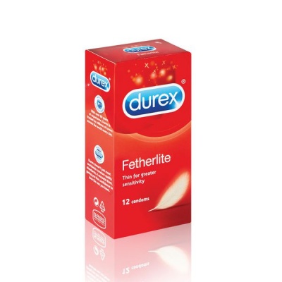 Photo of Durex 12's Thinner Latex Condoms with Lubricant Fetherlite