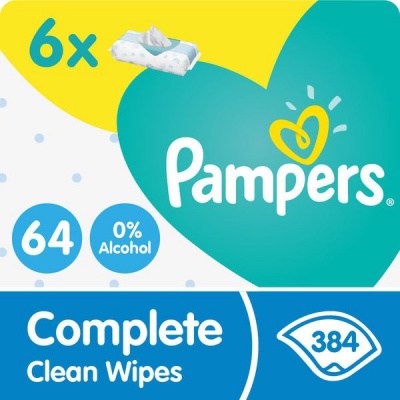 Photo of Pampers Complete Clean Wipes - 384 Baby Wipes