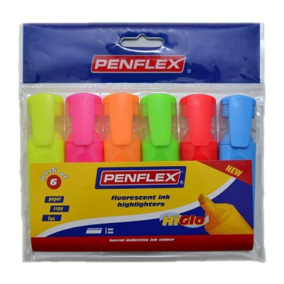 Photo of Penflex Highlighter HiGlo - Assorted