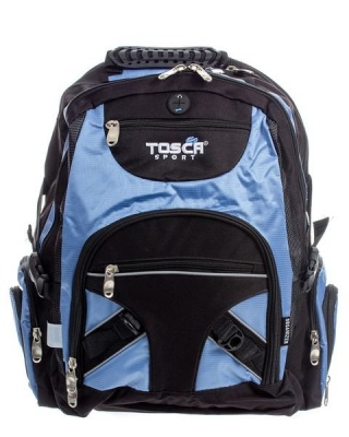 Photo of Tosca Large Laptop Backpack - Black/blue
