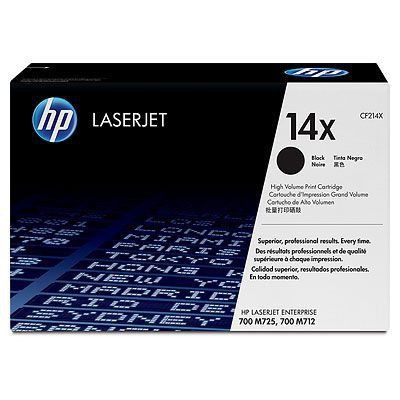 Photo of HP 14X Black LaserJet Enterprise Toner Cartridge