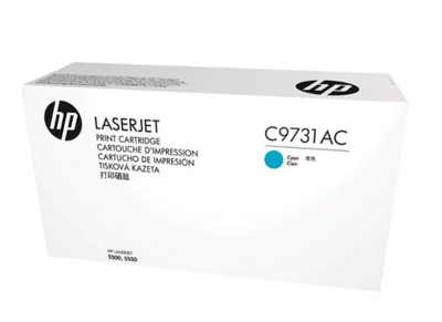 Photo of HP 645A Cyan Contract LaserJet Toner Cartridge