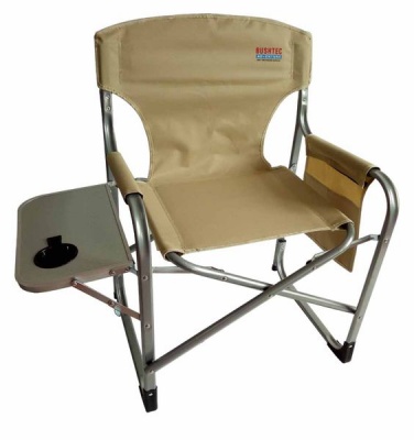 Photo of Bushtec - Steel Directors Safari Chair with Table - Beige