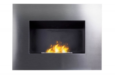 Photo of 1green Wall Mounted Bio-Ethanol Fireplace - Stainless Steel