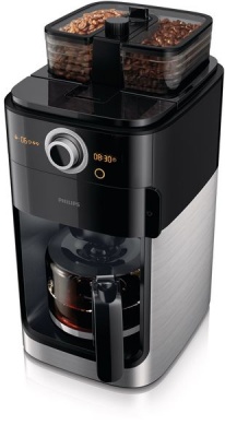 Photo of Philips - Grind and Brew Coffee Machine - Black