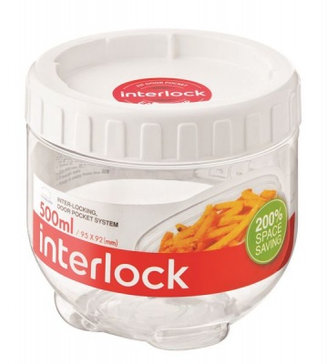 Photo of LocknLock Lock & Lock - Container and Interlock Lid - White - 500ml
