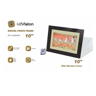 Photo of MiVision 10" Digital Photo Frame Wood Finish