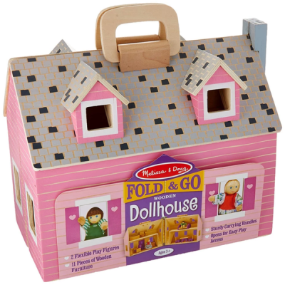 Photo of Melissa Doug Melissa & Doug Fold & Go Mini Dolls House