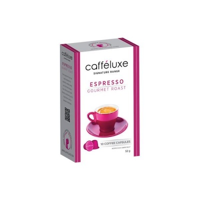 Photo of Caffeluxe Nespresso Compatible Gourmet Roast Coffee Capsules | 10 Box