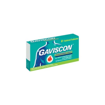 Photo of Gaviscon 8 s Acid Reflux Heartburn Medication Tablets Peppermint