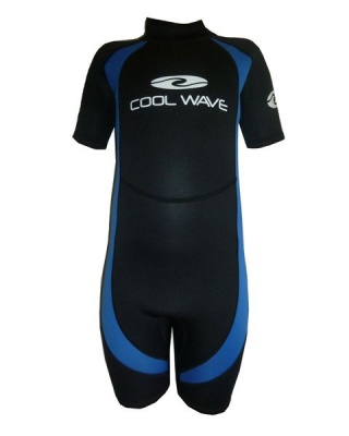 Photo of Coolwave Gear Coolwave Junior Short Wetsuit - Blue And Black