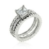 Miss Jewels - 1.55ctw Cubic Zirconia 3 Piece Bridal Set Photo