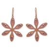The Jeweller's Florist Agapanthus Earrings - Rose Quartz - Sterling Silver Photo