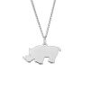 The Jeweller's Florist Rhino Necklace - Sterling Silver Photo