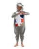 aFREAKa Kids Unicorn Onesie in Grey & White Photo