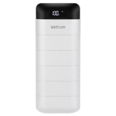 Photo of Astrum 13000mAh Power Bank Dual USB 2.1A - White