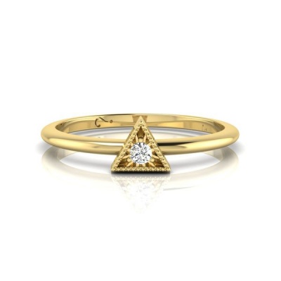 Photo of Why Jewellery Diamond Stax Ring - Yellow Gold Plated