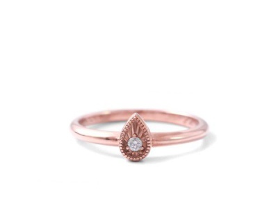 Photo of Why Jewellery Diamond Stax Ring - Rose Plated Gold