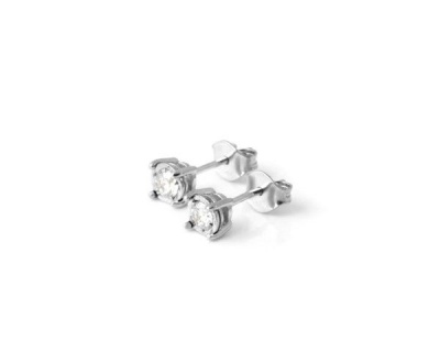 Photo of Why Jewellery Solitaire Diamond Stud Earrings - Silver