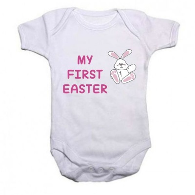 Photo of Noveltees My First Easter Body Vest - Pink