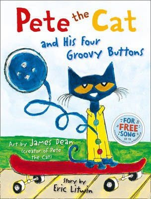 Pete Cat Four Groovy Buttons
