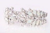 Civetta Spark Royal Cuff - Made With White Opal Swarovski Crystal Photo