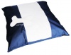 Dogs Life - Bone Square Dog Cushion - Blue Photo