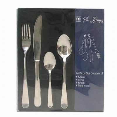 Photo of St. James Cutlery Oxford 24 Piece Set in Gift Box