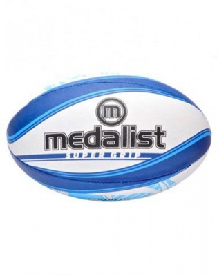 Photo of Medalist Super Grip Rugby Ball Size 4 - Blue/White