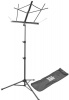 On Stage SM7222BB Tubular Tripod Base Sheet Music Stand with Bag - Black Photo
