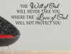 Vinyl Lady Will Of God Inspirational Christian Quote Wall Art Sticker - White Photo