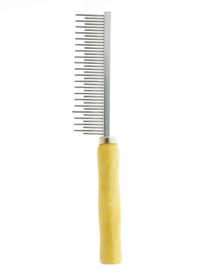 Photo of MCPets - Medium Metal Comb With Wooden Handle