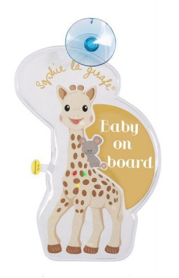 Photo of Sophie La Girafe Sophie La Giraffe - Flashing Baby On Board Sign