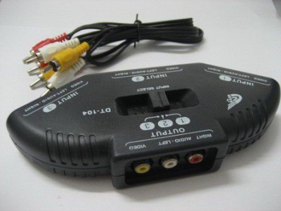 Photo of Game Selector DVD 3-Port RCA Switch AV Selector & Video RCA Splitter
