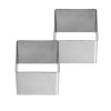 Westmark 2 Piece Stainless Steel Square Dessert & Food Mould 65 x 65 x 55 mm Photo