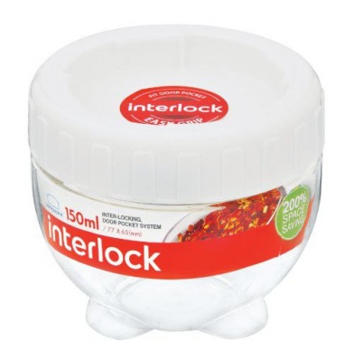 Photo of LocknLock Lock & Lock - Interlock Round Clear With White Lid - 150ml