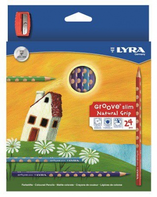 Photo of Lyra Groove Slim 24 Colour Pencils Sharpener