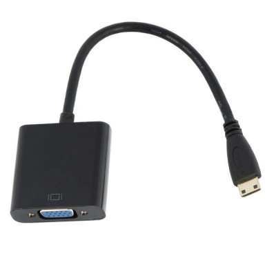 Raz Tech Mini HDMI to VGA Adapter Cable Black