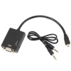 Raz Tech Micro HDMI to VGA Adapter Cable - Black Photo