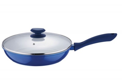 Photo of Wellberg - 28cm Frypan With Lid - Blue