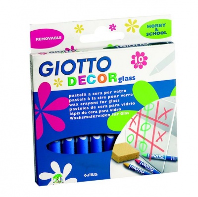 Photo of Giotto Decor Glass 10 Wax Crayons