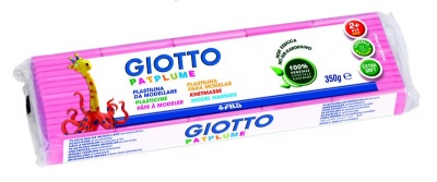 Photo of Giotto Patplume Modelling Clay Block 350g - Pink