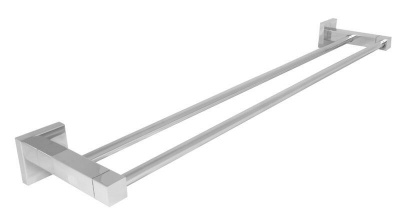 Photo of Wildberry - Stainless Steel and Zinc Doubl Towel Bar - 600 mm