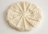 Croshka Designs Handmade Crochet Merino Wool Barbara Gayle Beret Cream Photo