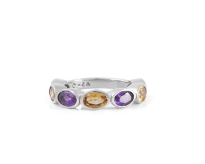 Photo of Why Jewellery Amethyst And Citrine Eternity Ring - Silver