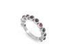 Why Jewellery Rhodolite Eternity Ring - Silver Photo